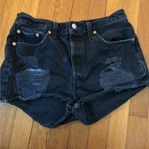 Levi’s 501 Black Jean Shorts